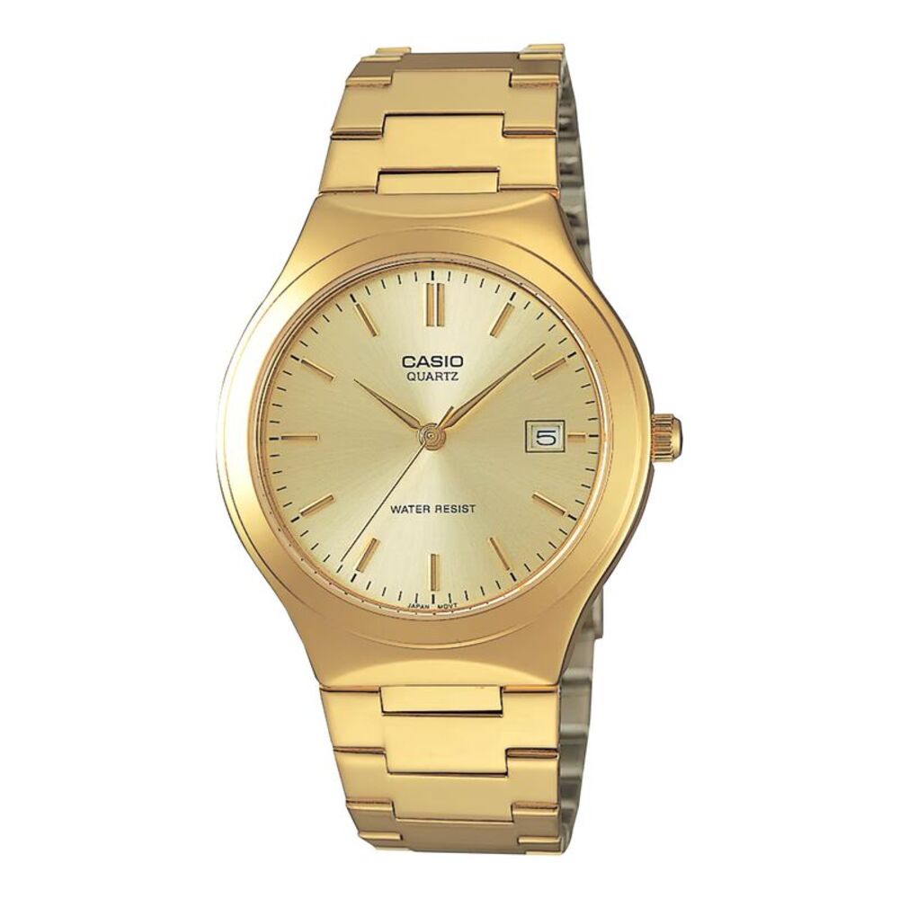 Casio Men’s Gold Stainless Steel Watch with Champagne Dial - MTP-1170N-9A